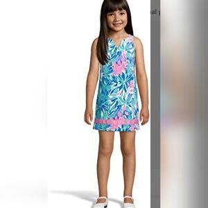 PAPPAGALLO tropical pink and green Dress 7/8